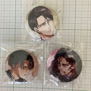 진격의 거인 리바이 캐릭터 배지 컬렉션 Final 캔뱃지 3개 세트