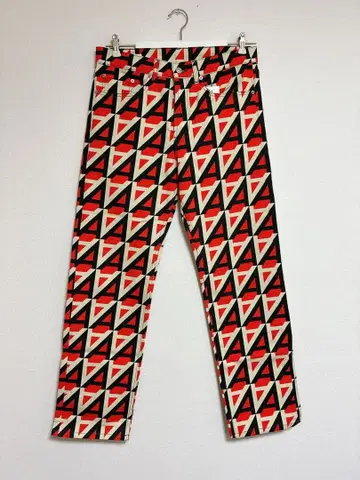 새상품 드리스반노튼 올 패턴 데님 팬츠 슬랙스 driesvannoten