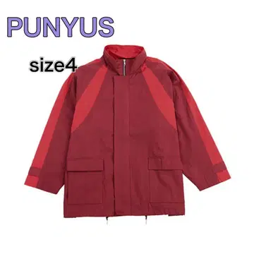 푸뉴즈 배색 마운틴 재킷 레드 빨간색 사이즈 4 큰 사이즈