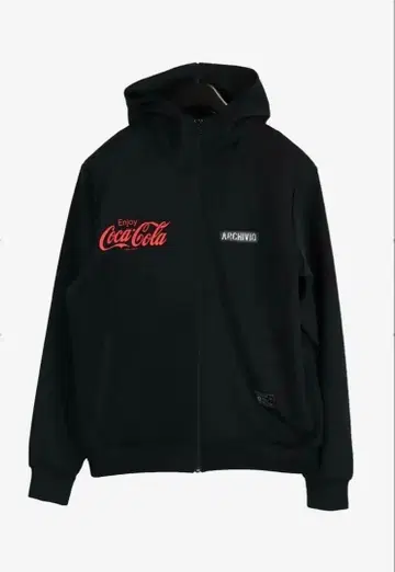코카콜라 알치비오 풀 집업 후드티 블랙 사이즈 M