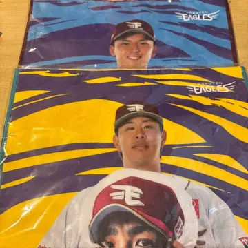 도호쿠 라쿠텐 골든 이글스 조수석 가라폰 홀수 2등 타월 2점 세트