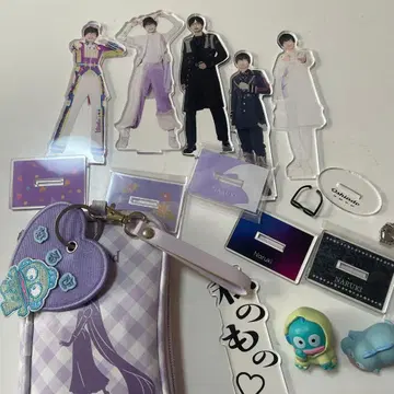 팬더드래곤 Naruki 아크릴 스탠드 5체 세트와 파우치