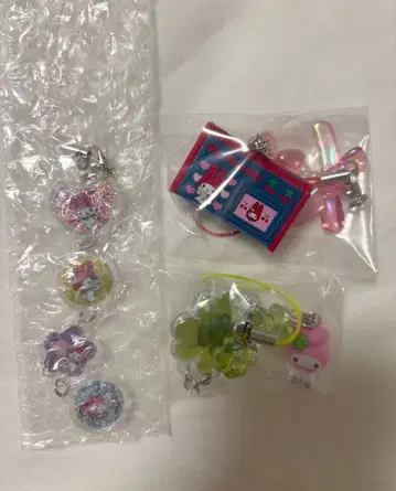 산리오 가슴 두근 헤이세이 여자아이 마이멜로디 클로버 키링 데님