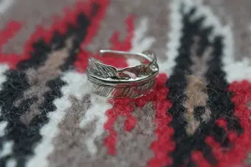 실버 페더 반지 silver925