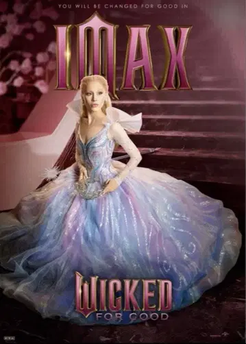 위키드 영원한 약속 IMAX 입장자 특전 A3 포스터 글린다