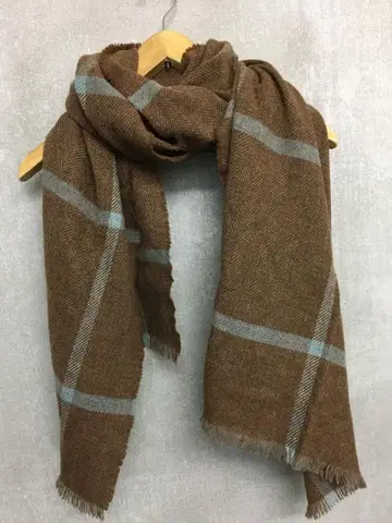 로캐론 새상품급 스코틀랜드 캐시미어 혼방 울 머플러