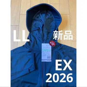 새상품 2026 워크맨 쿨 UV 선셰이드 후드티 EX 블랙 LL 블랙