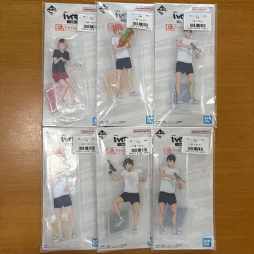 하이큐 제일복권 아크릴 스탠드 5종 6세트