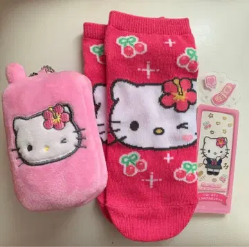 헤이세이 코갸루 키티 양말 폴더폰 거울 참 북마크