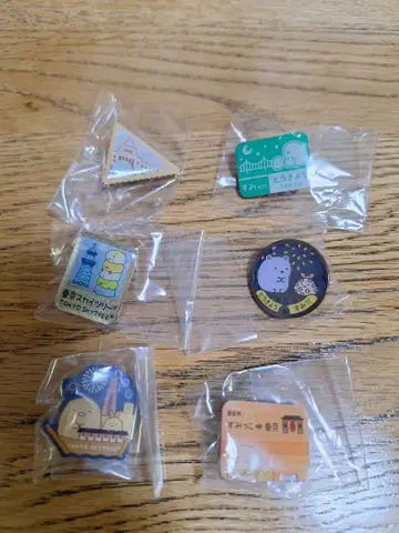 스미코구라시 핀 배지 세트 6개 세트 도쿄 스카이트리