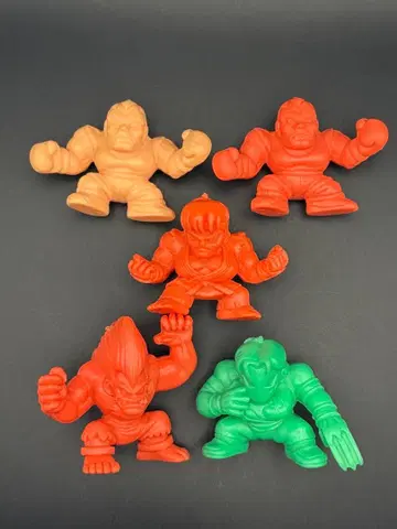 [ 당시물 ] 스트리트 파이터 2 지우개 피규어 5체 세트 레트로