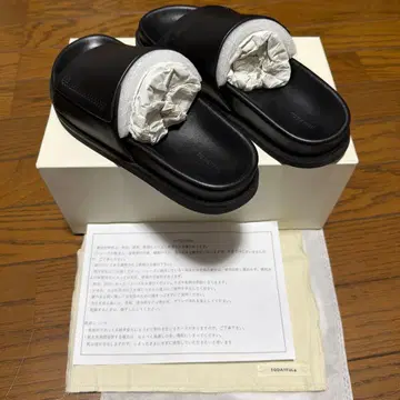 todayful life's 레더 슬라이드 샌들 37