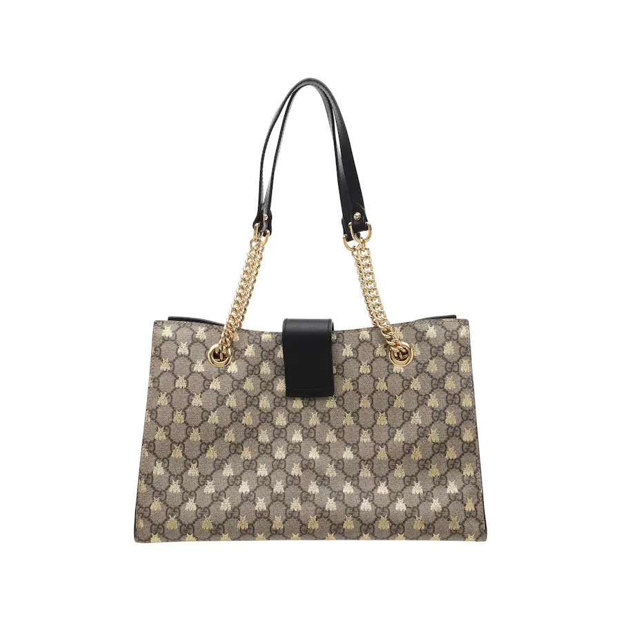古驰（Gucci）Padlock GG Supreme帆布中号单肩包