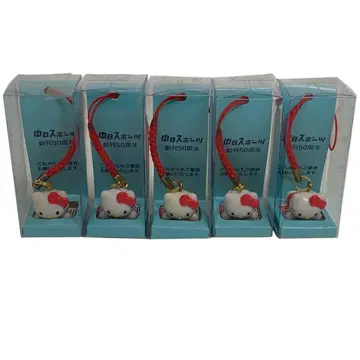 키티 키링 스트랩 5개 세트 미개봉품