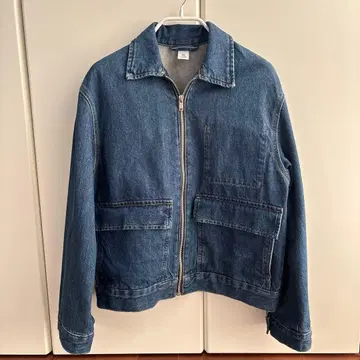 데님 블루 집업 자켓
