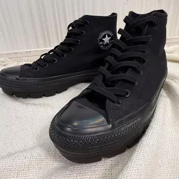레어 28 컨버스 올스타 청키 HI 통굽 스니커즈 올블랙