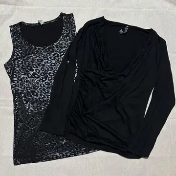 00s session midas 드레이프 레이어드 긴팔 티셔츠 세트