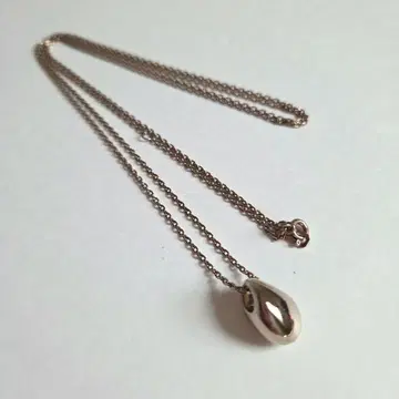 ete 925 로우 브라운 골드 물방울 목걸이