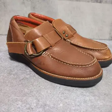 friction tokyo 천연 가죽 브라운 가죽 반지 모카신 신발 S