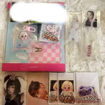 aespa 윈터 아크릴 스탠드 트레이딩 카드