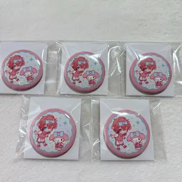 Oriens x 산리오 캐릭터즈 랜덤 키라키라 캔뱃지 아카기 웬