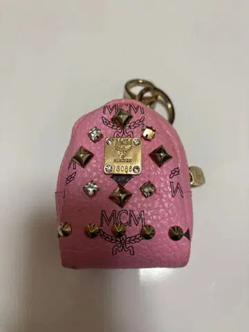 MCM 스터드 장식 미니 백팩 코인 케이스