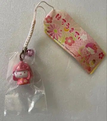 헬로키티 스트랩 방울 달린 끈 인형 히메코케시 2007 헤이세이 산리오