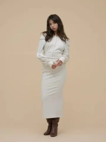 andmary Aletta offshoulder set up ivory