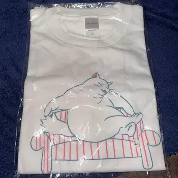 지브리 파크와 지브리전 티셔츠 무타 화이트 L 사이즈