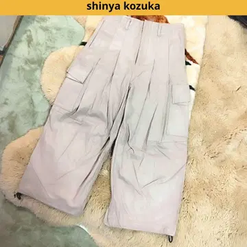 SHINYA KOZUKA DELIVERY MAN 가죽 카고 팬츠