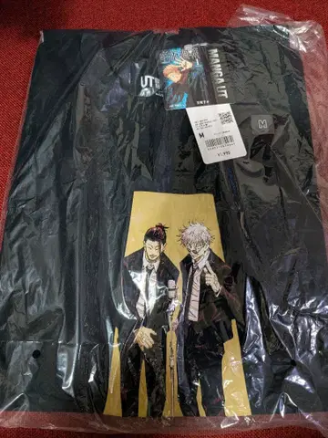 주술회전 UNIQLO 콜라보 T셔츠 고죠 사토루 게토 스구루 M사이즈