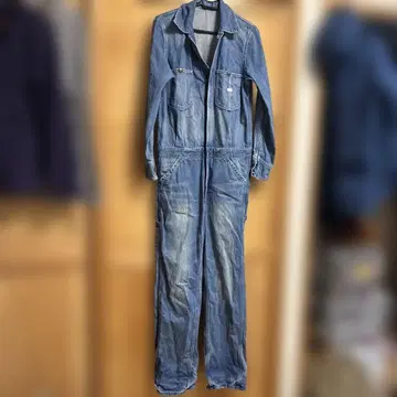 Lee 데님 올인원 작업복 LM4213 사이즈 S 표기