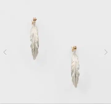 아가트 실버 k10 페더 귀걸이