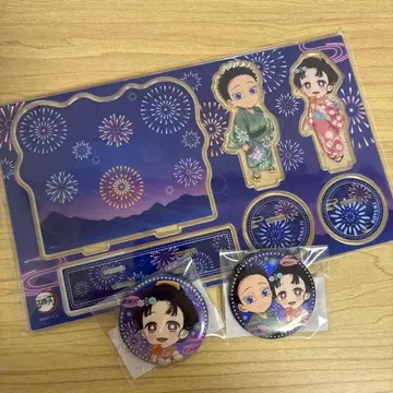 불꽃축제 코마치와 코유키 WEBSHOP 복권 아크릴 스탠드 캔뱃지