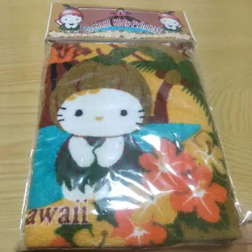 하와이 한정판 코코넛 헬로키티 타월 손수건