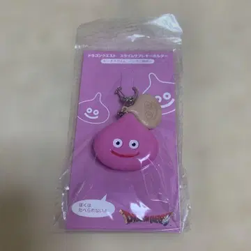 한정품 미사용 새상품 드래곤 퀘스트 핑크 슬라임 사브레 키링