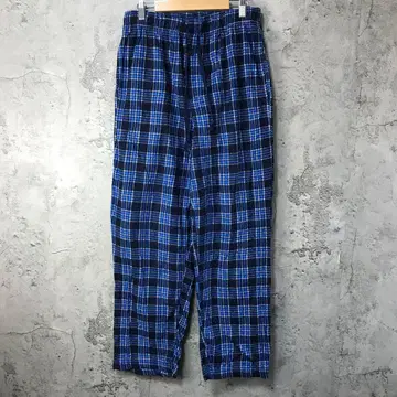B2811 구제 의류 파자마 팬츠 네이비 파랑 화이트 90s Y2K