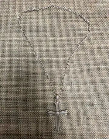 실버 925 크로스 목걸이 72g