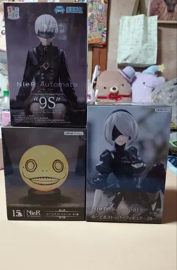 NieR:Automata 2B 9S 에밀 피규어 세트
