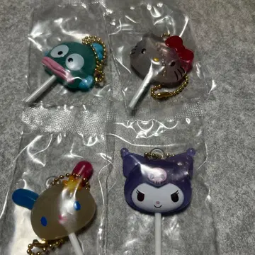 산리오 컬러풀 캔디 참 4개 세트