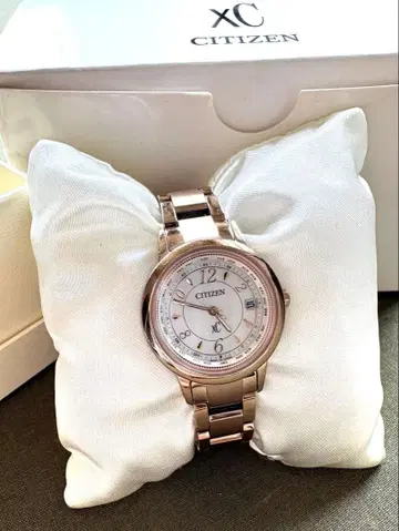 [정크제품] CITIZEN XC 손목시계 로즈 골드