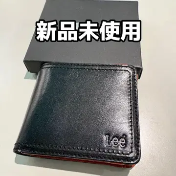 [ 미사용 새상품 ] Lee 리 접이식 지갑 falcon 블랙 천연 가죽
