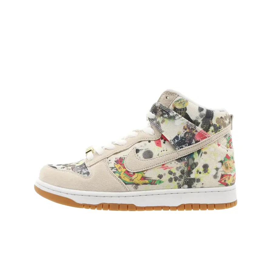 [270] Nike x Supreme SB Dunk High QS Lamé White