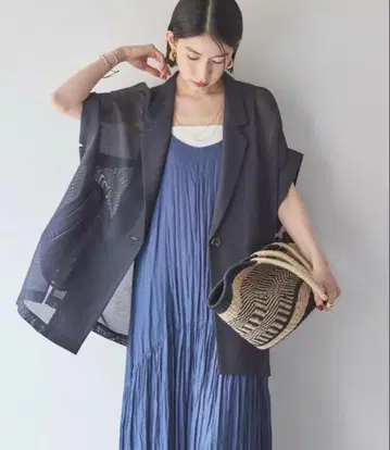 [ 새상품급 ] DOUX ARCHIVES 메쉬 프렌치 슬리브 자켓