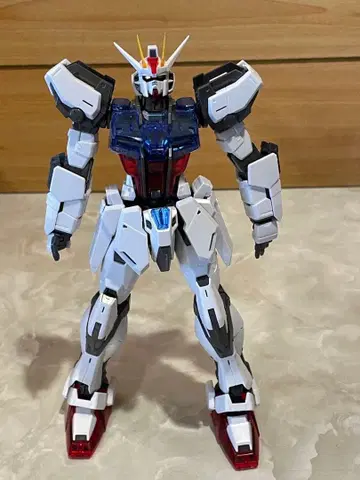 mg 에일 스트라이크 건담 ver.rm 솔리드 클리어 제일복권 완성품