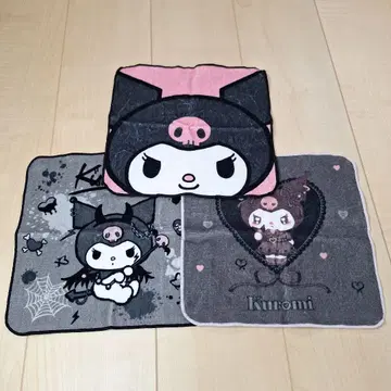 새상품 미사용 쿠로미 핸드 타월 3개 세트 산리오