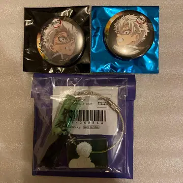 귀멸의 칼날 캔뱃지 아크릴 키링 시나즈가와 사네미