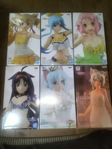 소드 아트 온라인 EXQ 피규어 6개 세트 반다이