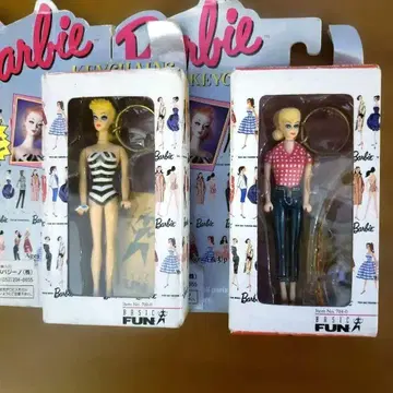 바비 Barbie 키체인 빈티지 2세트