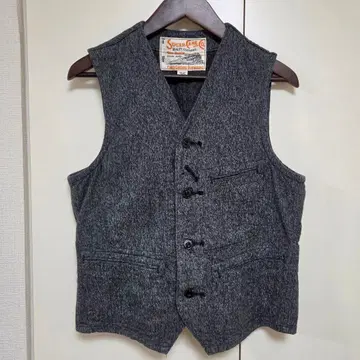 SUGAR CANE 슈가케인 블랙 코버트 워크 베스트